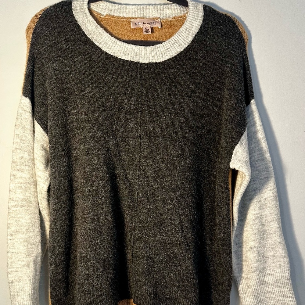 Philosophy Sweater in Cream and Brown